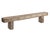 Indian Carved Front Rustic Teakwood Bench For Sale - Image 4 of 4