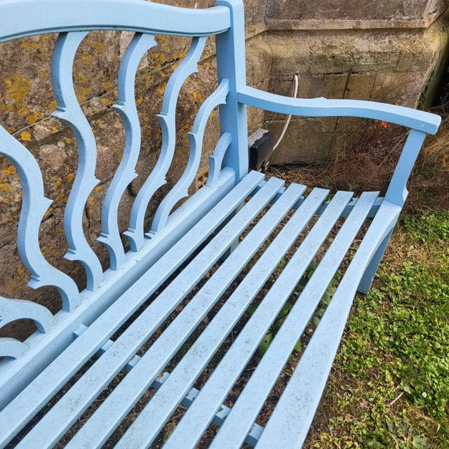 Country House Garden Bench, 1990s For Sale - Image 4 of 7