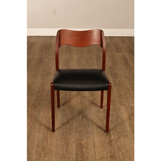 J.L. Møller Set Of Four Model 71 Teak Dining Chairs For Sale - Image 15 of 18