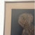 1960s Late 20th Century Framed 37x18 Gold Wax Brass Rubbing "The Lace Lady" Margaret Peyton For Sale - Image 5 of 5