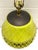 Vintage Wicker Lime Green Lamp For Sale - Image 11 of 12