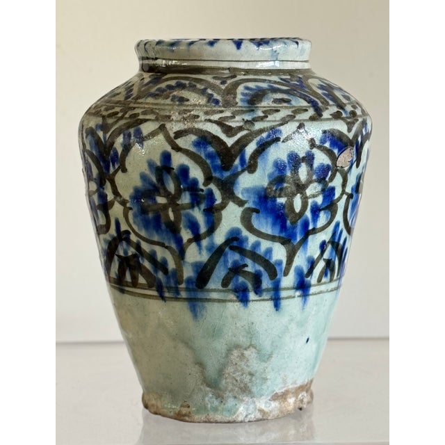Persian Early 18th Century Persian Safavid Pottery Jar For Sale - Image 3 of 17