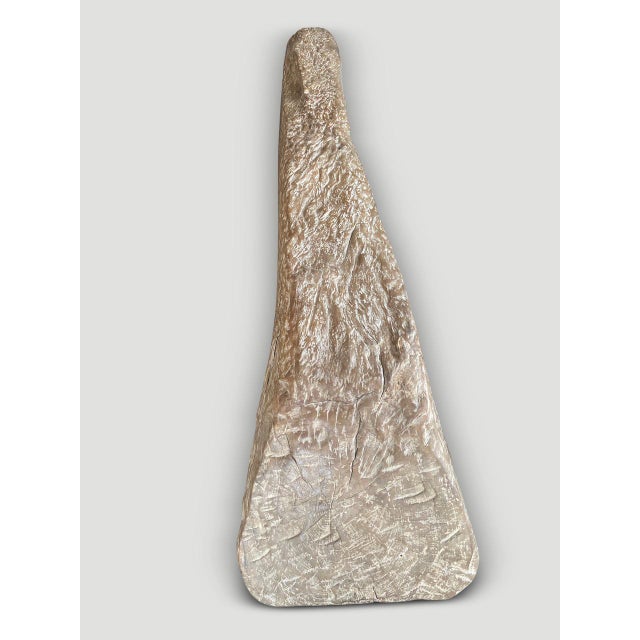 Andrianna Shamaris Ancient Teak Wood Log Bench For Sale - Image 14 of 18