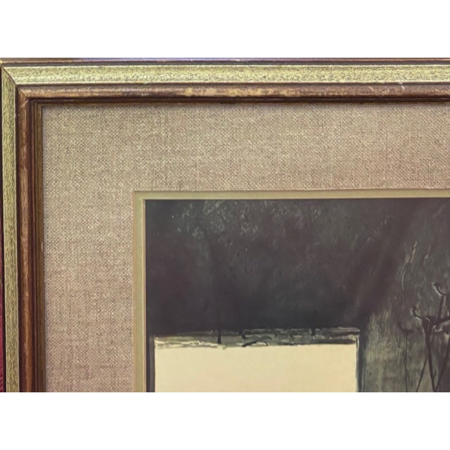 Mid-Century Modern Mid Century Print of Andrew Wyeth's Painting " Burning Off" - ColorDry Brush Lithograph 1961 For Sale - Image 3 of 7