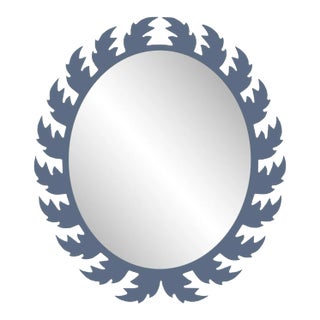 Fleur Home Audubon Oval Mirror in Distance, 26x31 For Sale