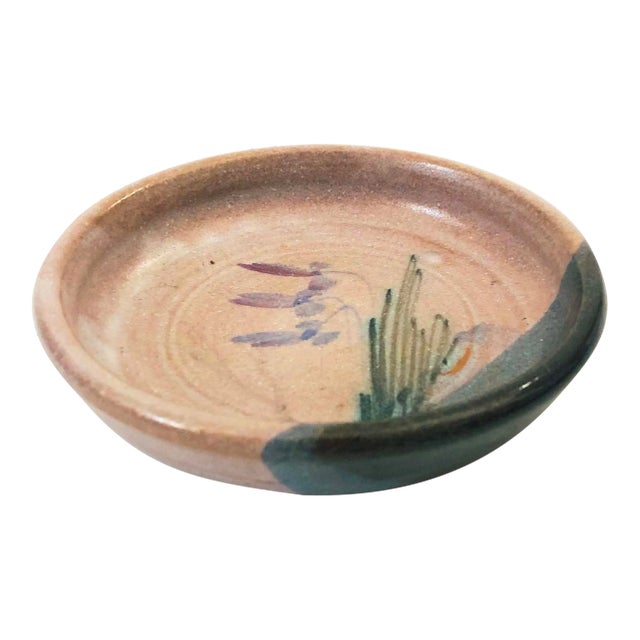 Floral Studio Pottery Tray For Sale