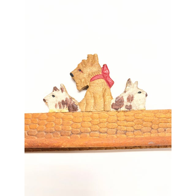 Wood Vintage Dog Terriers Set/3 For Sale - Image 7 of 14