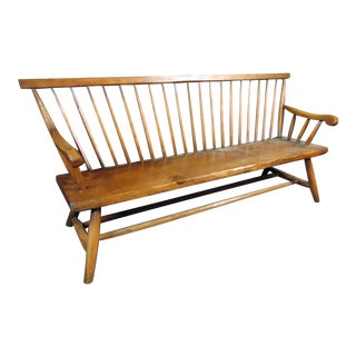 Rustic Handmade Country Style Pine Bench For Sale