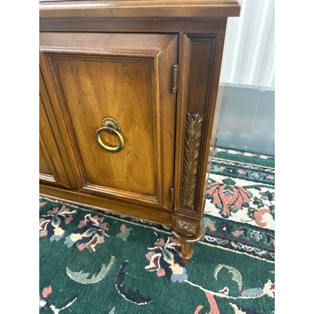 1960s Vintage Fruitwood Nightstand For Sale - Image 4 of 7