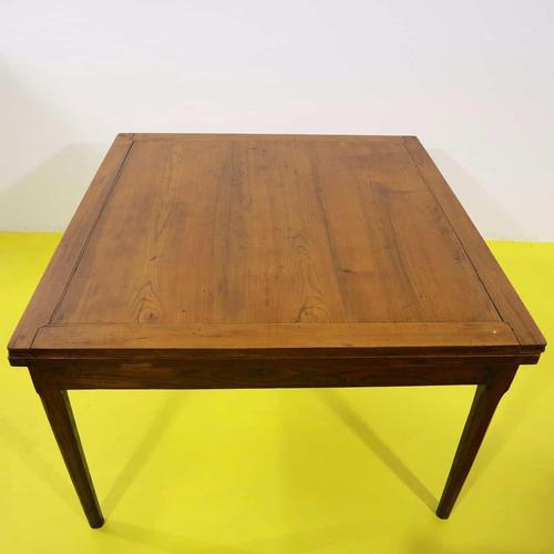 Vintage Extendable Solid Wood Table with Extensions