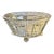 Vintage Oval Pressed Glass Footed Bowl For Sale