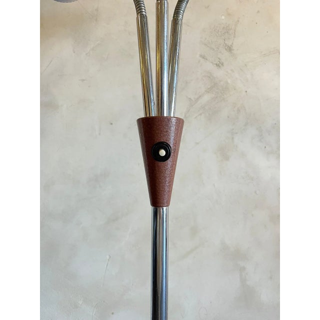 Goosenecks Floor Lamp by Lidokov Boskovice, 1950s, in Very Good conditions. Designed 1950 to 1959 I have official proof of...