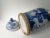 Ceramic Chinese Blue and White Porcelain Vase With Ever Green and Plum Flowers For Sale - Image 7 of 10