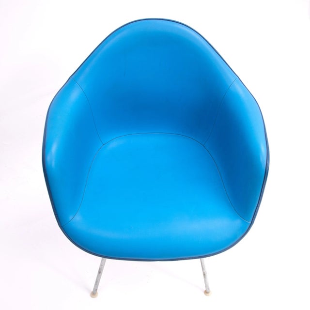 Eames Shell Chair 青 Eames for Herman Miller Mid Century Dark Blue Padded