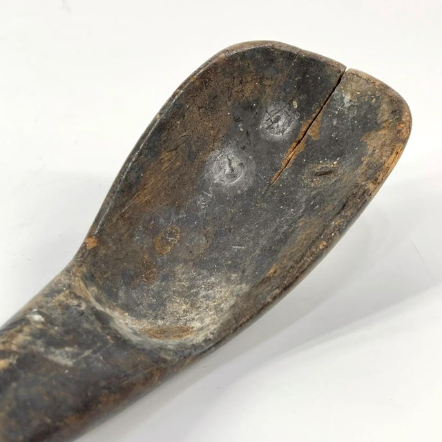 African Early 20th Century Lobi Wooden Spoon Burkina Faso For Sale - Image 3 of 8