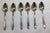 Antique German Gebrueder Henninger (Henninger Bros.) Set of Six “Alpacca” Demitasse Spoons with Case. This sweet set was...