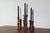 Scandinavian Wooden Candleholders, Set of 6 For Sale - Image 3 of 4