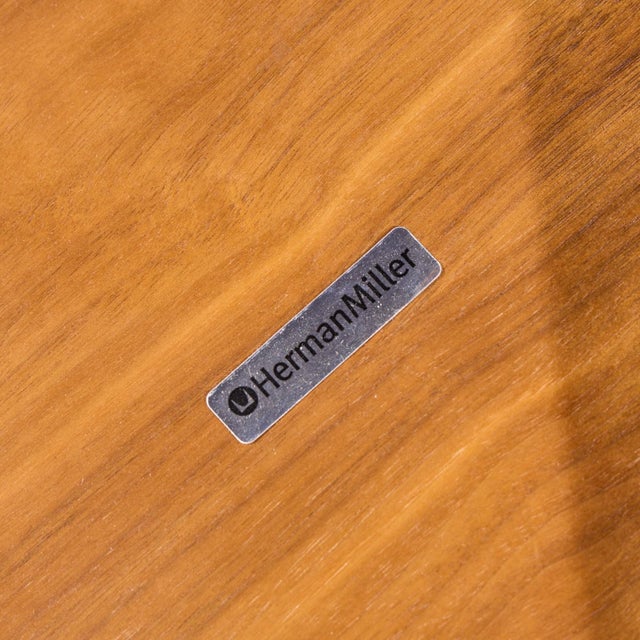 Charles and Ray Eames for Herman Miller Mid Century Eames Walnut Lounge Chairs - Pair With Ottoman For Sale - Image 13 of 13