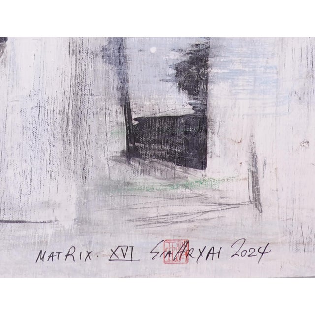 Abstract Matrix. XVI Framed Surreal Abstract Painting For Sale - Image 3 of 5