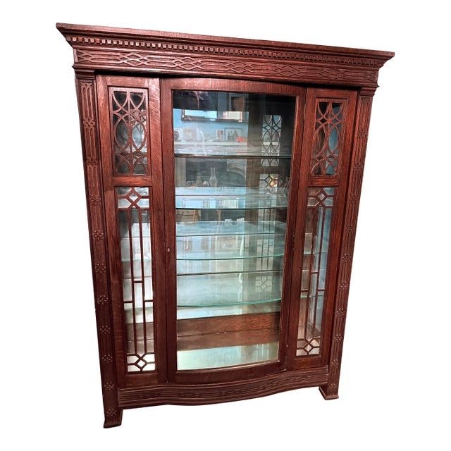 Early 20th Century Mission/Arts and Crafts Bookcase/Cabinet For Sale