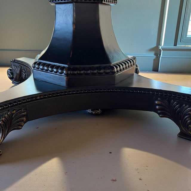 Tommy Bahama Kingston Bonaire Round Wood Pedestal Dining Table For Sale - Image 10 of 12