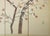 Wood 1960s "Blue and White Flycatchers and Blossoming Plum Tree", Showa Japanese Byobu Screen For Sale - Image 7 of 18