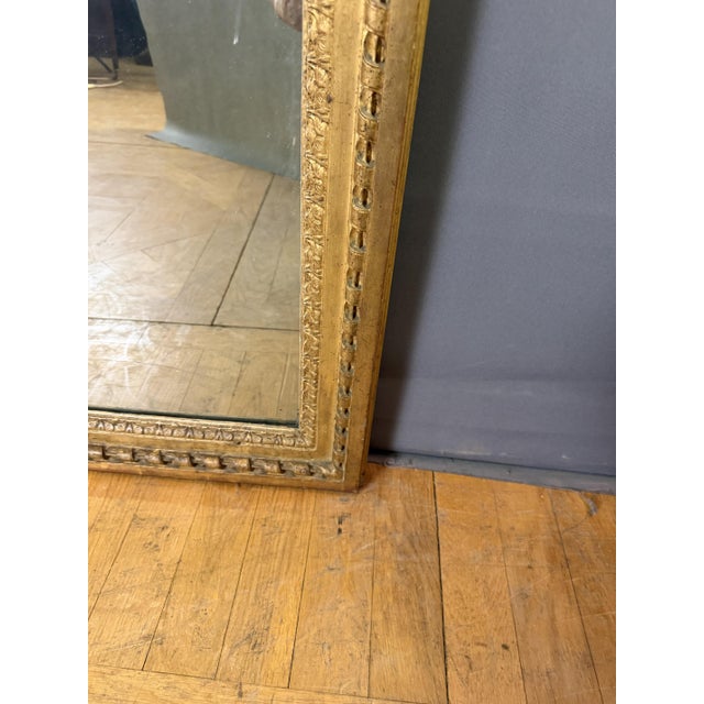Louis XVI Style Mirror in Gilded Wood, 1750 For Sale - Image 3 of 4