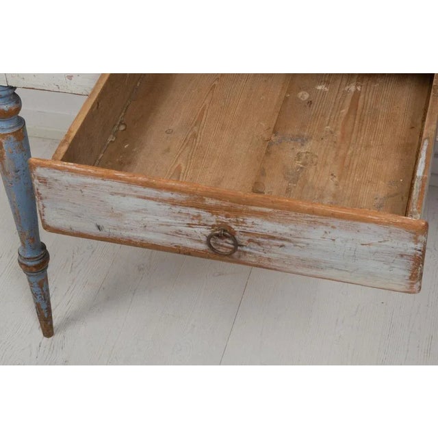 Small Swedish Folk Art Table, 1800s For Sale - Image 13 of 14