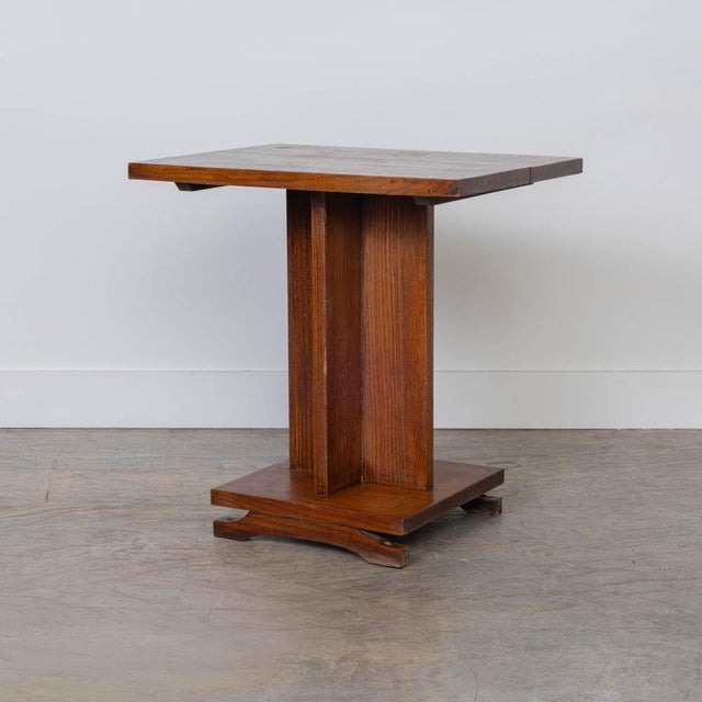 Wood 1940s French Art Deco Side Table For Sale - Image 7 of 11