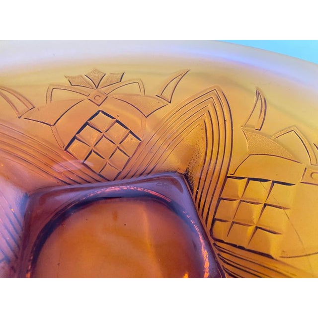 Yellow French Art Deco Glass Dish, 1940 For Sale - Image 8 of 16
