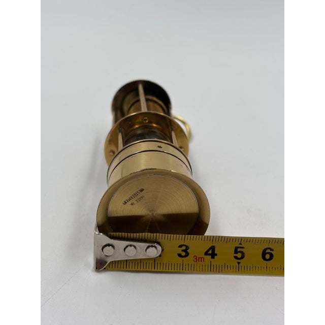 Small West German Miners Lamp in Brass, 1940s For Sale - Image 10 of 13