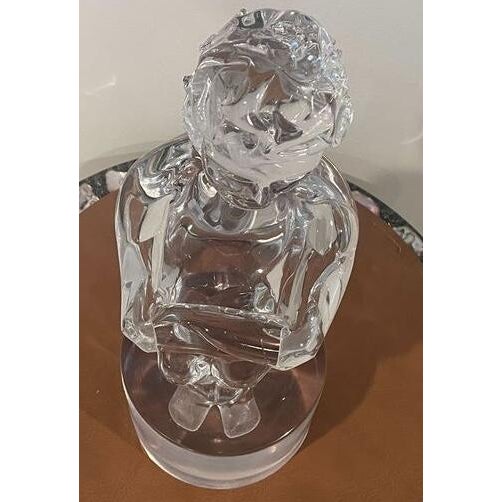 1950s Signed Loredano Rosin Murano Glass “Seated Boy” Sculpture For Sale In Detroit - Image 6 of 10