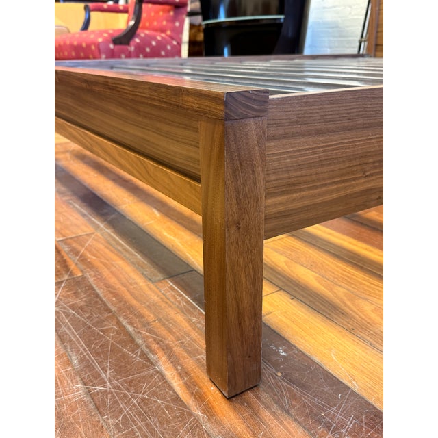 Brown Queen Size Room & Board Emerson Bed Frame For Sale - Image 8 of 12