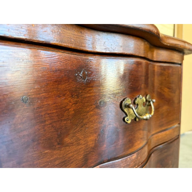 Late 19th Century Pair French Solid Walnut Night Stands with two drawers For Sale - Image 12 of 18