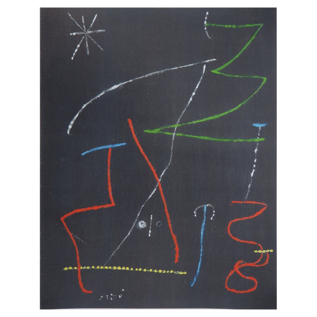 After Joan Miro, In the Garden Under the Stars, 1958, Lithograph For Sale