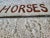 Farmhouse Handpainted Vintage 'Horses for Sale' Wooden Sign For Sale - Image 3 of 4