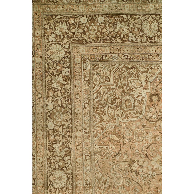 Zabihi Collection Elegant Palace Size Antique Persian Tabriz - 6'6" x 19'6" For Sale In New York - Image 6 of 12