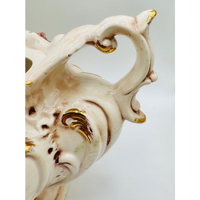 Vintage Italian Capodimonte Porcelain Tureen or Serving Dish Centerpiece W/Roses For Sale - Image 12 of 18