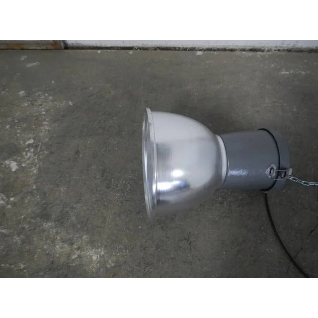 Gray Industrial Ceiling Lamps, 1980 For Sale - Image 8 of 10