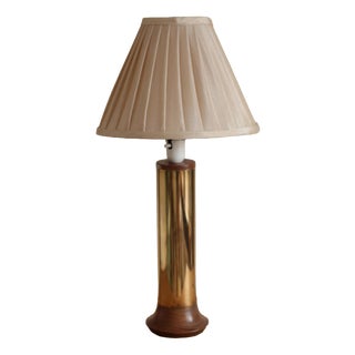 Large Vintage Brass Table Lamp For Sale