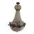 1970s Bronze Louis XVI Rococo Chandelier in Charcoal For Sale