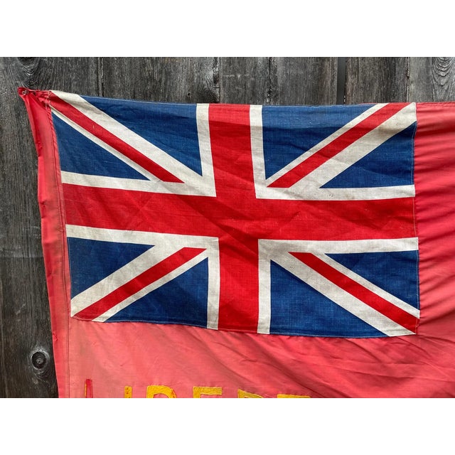 Textile Rare Vintage American Revolutionary Flag Handmade Cotton and Felt 1940. Liberty and Union 3x5 For Sale - Image 7 of 8