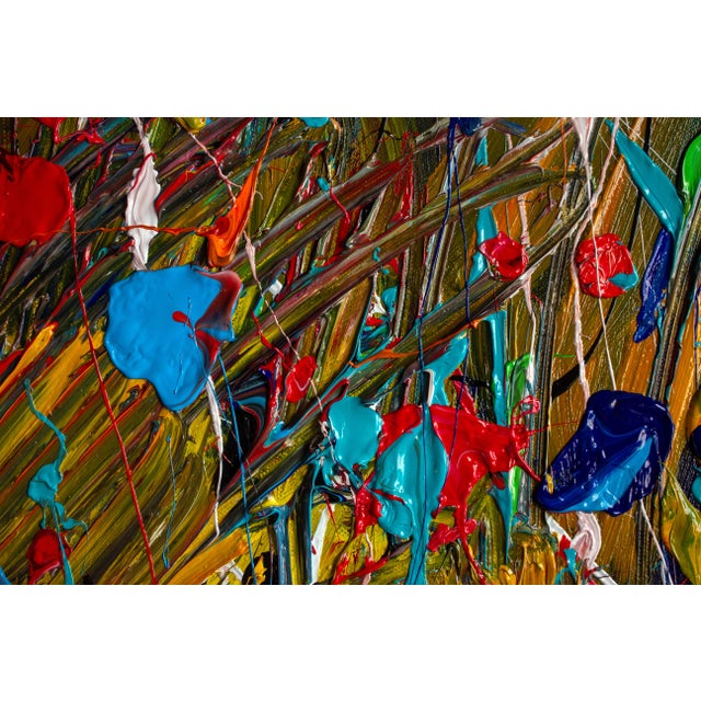 "Revolution" — Abstract Expressionism | 36 X 36 in | Acrylic on Canvas | 2020 For Sale - Image 4 of 11