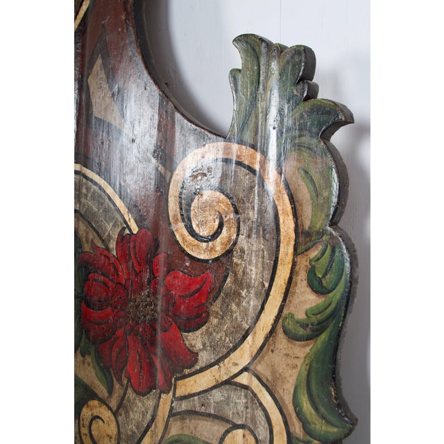 19th Century Portugese Polycromed Headboard For Sale - Image 12 of 12