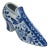 Vintage Blue & White Chinoiserie Shoe For Sale