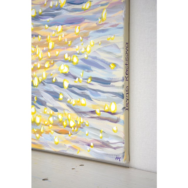 Realism Shimmering Water. Original Modern Hand Painting For Sale - Image 3 of 11