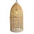 Fresh and airy rattan basket woven bottle shape pendant light. Each may vary slightly in natural coloring and handmade...