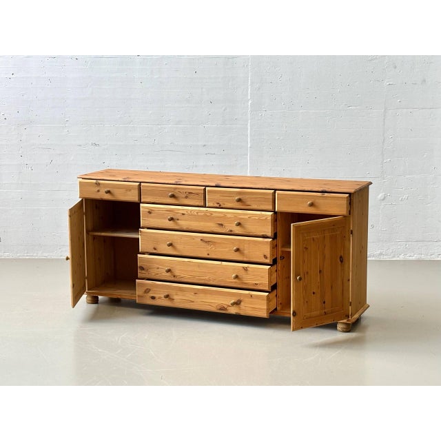 Mid-Century Modern Sideboard in Pine, Switzerland, 1990s For Sale - Image 3 of 16