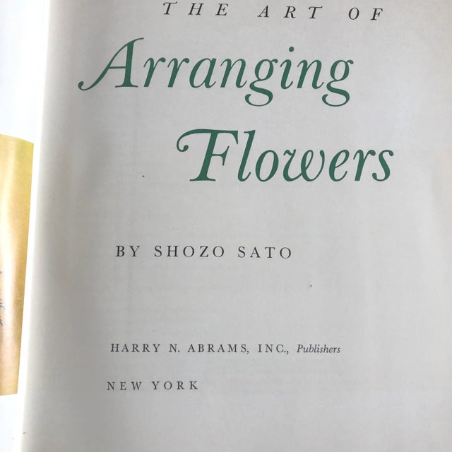 1960s Vintage 1965 1st Edition Mid Century Modern "The Art of Arranging Flowers" Japanese Ikebana Silk Covered Collector's Design Book For Sale - Image 5 of 12