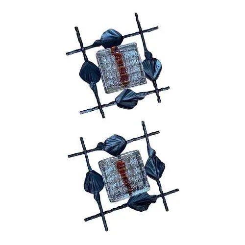 Mid-Century Modern Brutalist Scandinavian Wall Sconces by Albano Poli for Poliarte, Set of 2 For Sale - Image 9 of 9